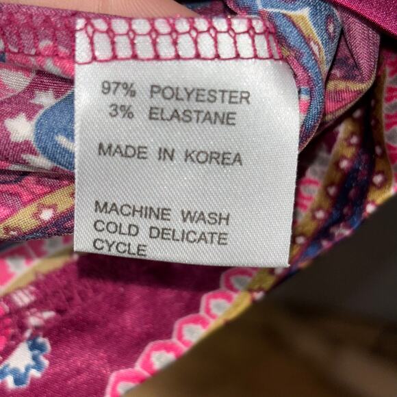 Tracy Negoshian Shiny Maximalist Paisley Dress Small Ruffle Boho Witchy Fairy - Picture 4 of 6